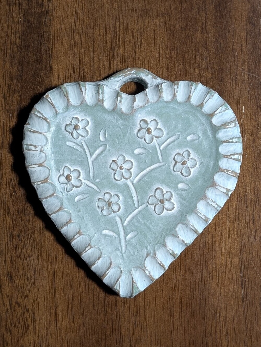 Isabel Bloom " Forget Me Not " Heart Ornament